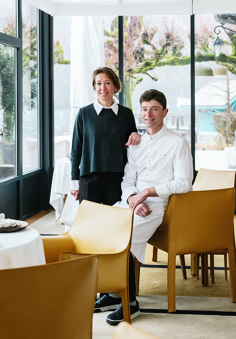 Magali et Jean Sulpice au bord du lac d'Annecy