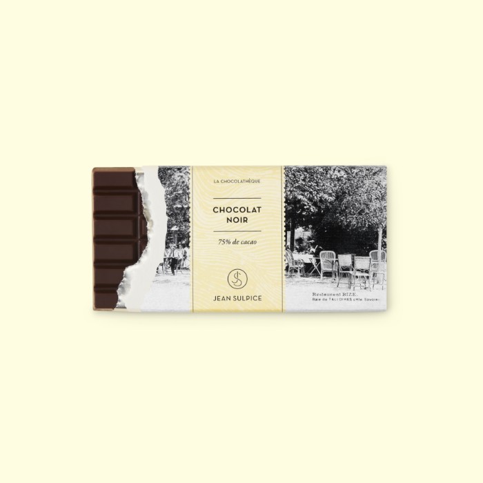 Chocolat Noir 75 - 2 Tablette de chocolat noir 75% de cacao, Jean Sulpice
