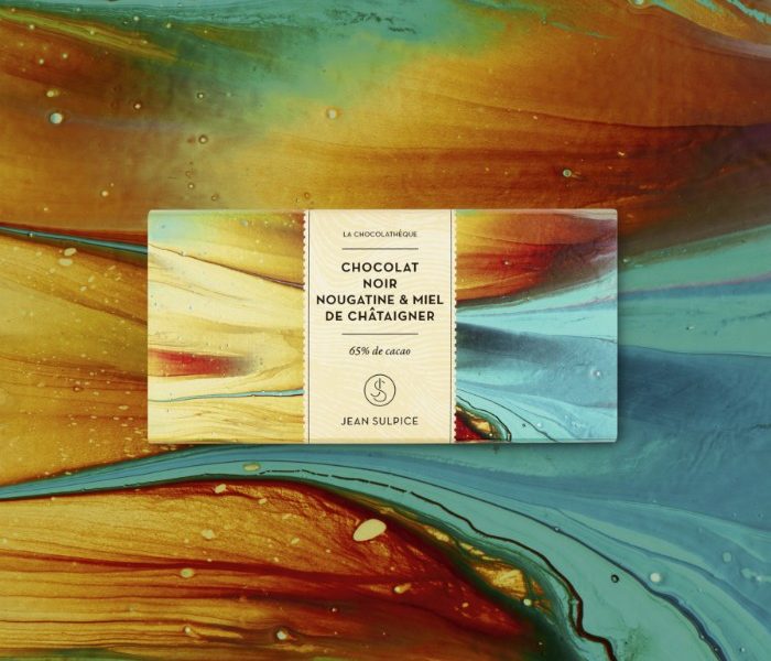 Chocolat noir Nougatine, miel de chataigner