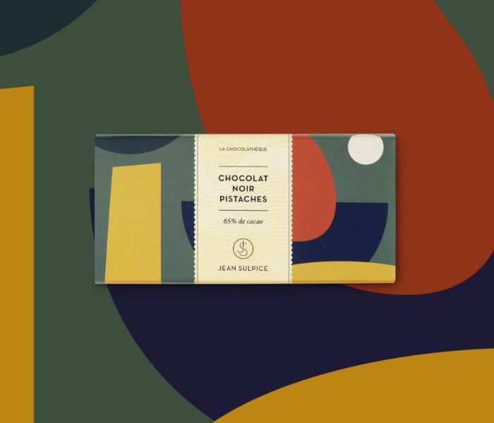 Chocolat noir 65% cacao et pistaches, Jean Sulpice