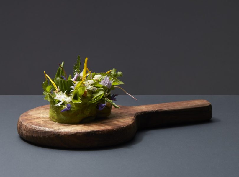 Mousse herbe et fleur du jardin, recette de Jean Sulpice