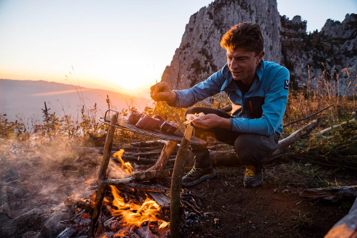 Feu de camp en montagne avec Jean Sulpice