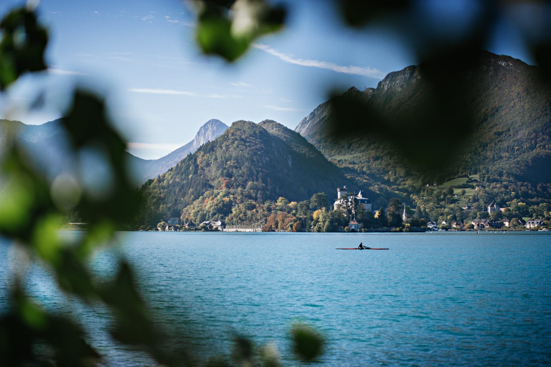 kayak sur le lac d'Annecy